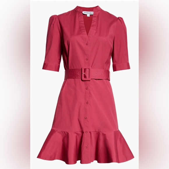 Veronica Beard Molly Belted Mini Shirtdress *NWT* - Picture 2 of 7